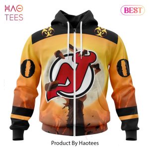 HOT NHL New Jersey Devils Special Zombie Design For Halloween ST2305 Jeysey