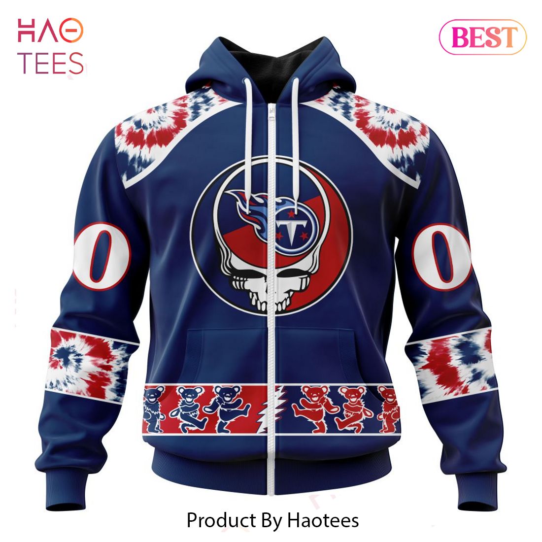 HOT Tennessee Titans Special Grateful Dead Design Hoodie HOT Tennessee Titans Special Grateful Dead Design Hoodie