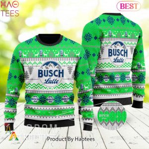 HOT TREND Busch Latte Green Ugly Sweater