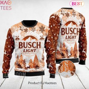 HOT TREND Busch Light Ugly Snow Christmas Brown Sweater
