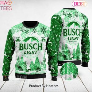HOT TREND Busch Light Ugly Snow Christmas Green Sweater