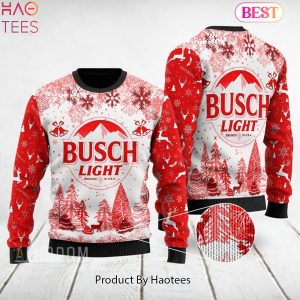 HOT TREND Busch Light Ugly Snow Christmas Red Sweater