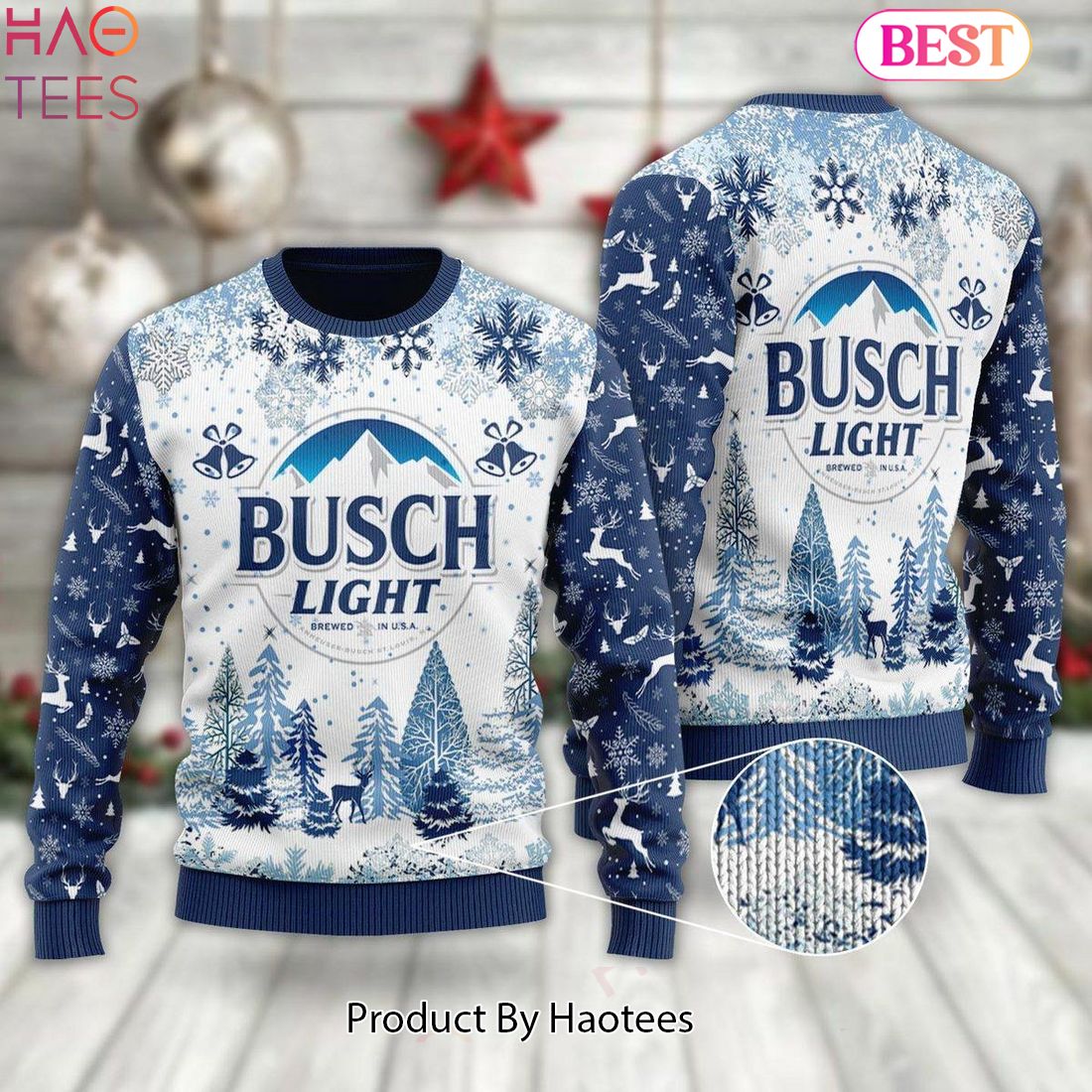 HOT TREND Busch Light Ugly Snow Christmas Sweater