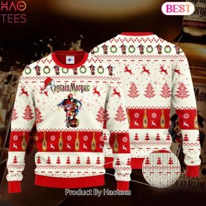 HOT TREND Captain Morgan Santa Hat Christmas Ugly Christmas Sweater