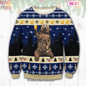 HOT TREND Coors Banquet Bear Ugly Sweater