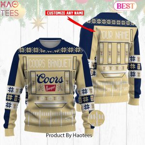 HOT TREND Coors Banquet Custom Name Ugly Sweater