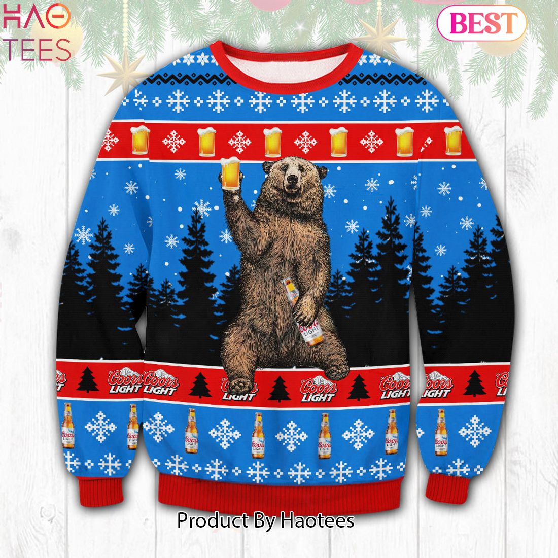 HOT TREND Coors Light Bear Ugly Sweater