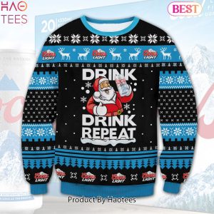 HOT TREND Coors Light Drink Repeat Ugly Sweater