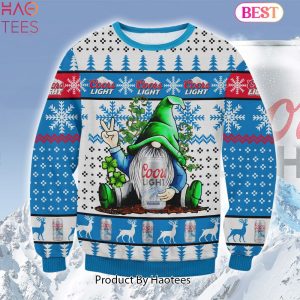 HOT TREND Coors Light Gnome Ugly Sweater