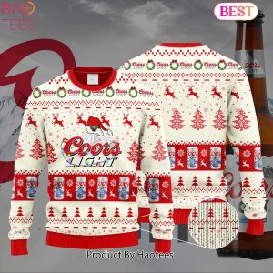 HOT TREND Coors Light Santa Hat Christmas Ugly Christmas Sweater