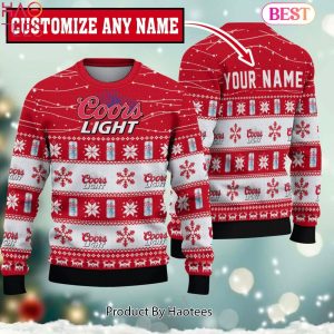 HOT TREND Coors Light Twinkle Light Custom Name Sweater