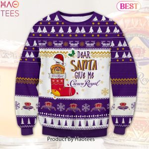 HOT TREND Crown Royal Dear Santa Ugly Sweater