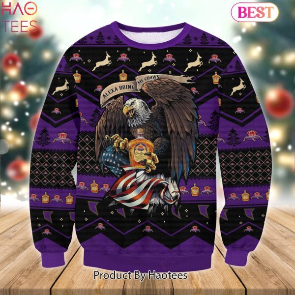 HOT TREND Crown Royal Eagle Ugly Sweater