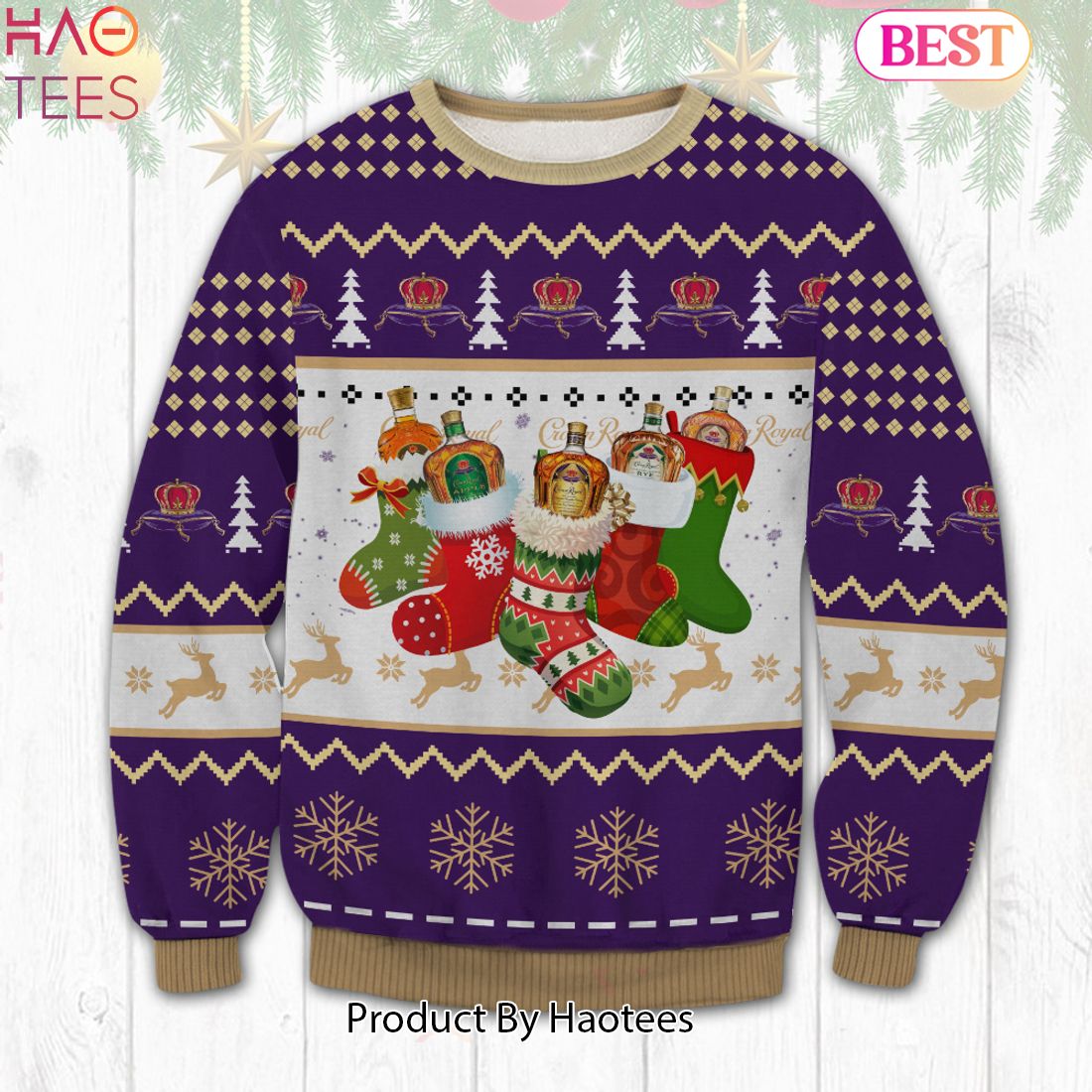 HOT TREND Crown Royal Xmas Socks Ugly Sweater HOT TREND Crown Royal Xmas Socks Ugly Sweater
