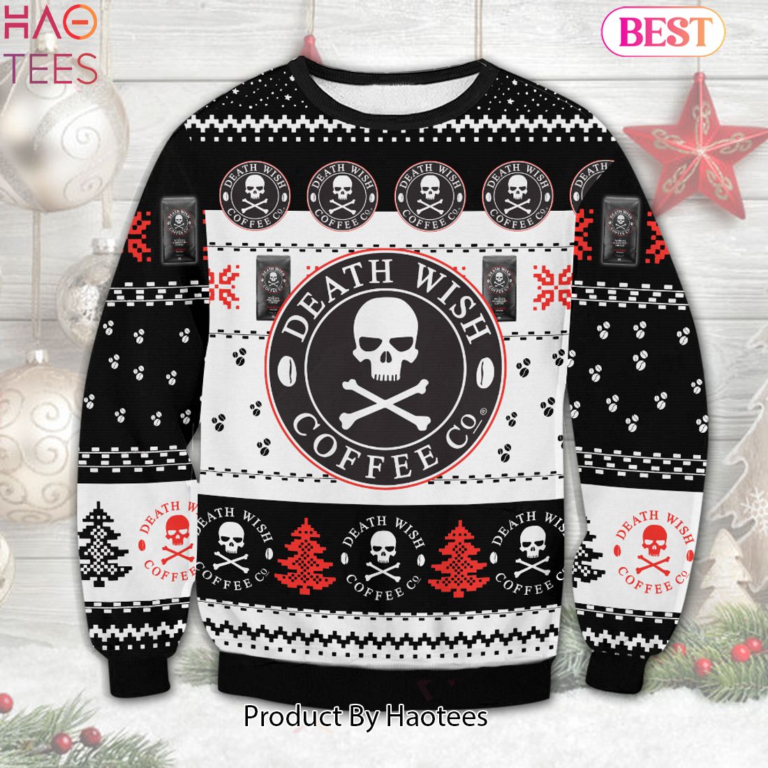 HOT TREND Death Wish Coffee Company Sweater HOT TREND Death Wish Coffee Company Sweater