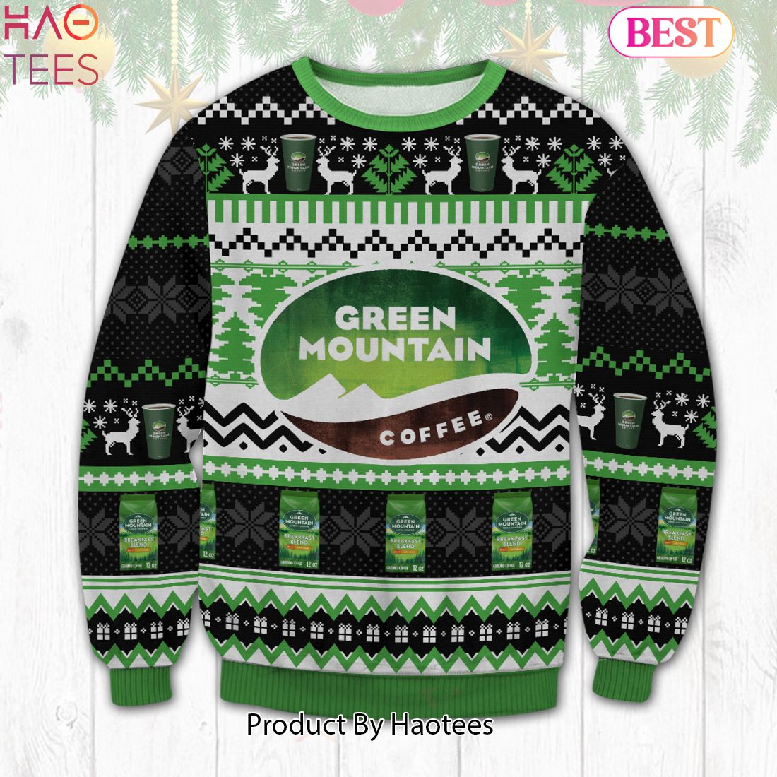 HOT TREND Green Mountain Coffee Sweater HOT TREND Green Mountain Coffee Sweater