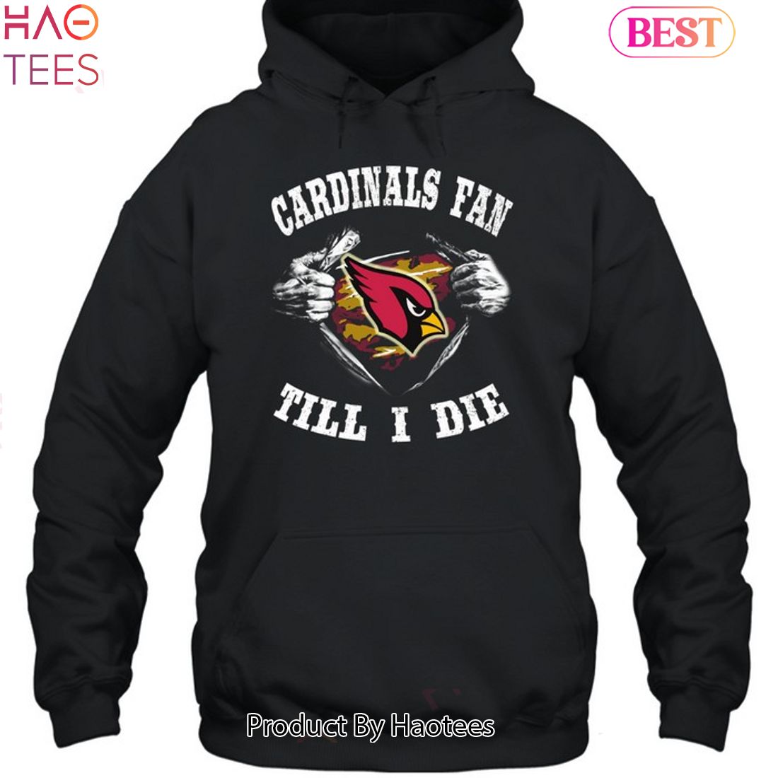 Arizona Cardinals Hoodies Mens Casual Sweatshirt Fans Football Pullover  Jacket