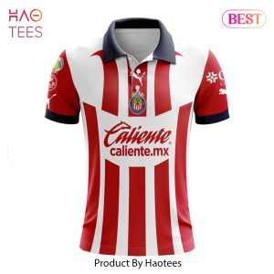HOT TREND LIGA MX Chivas De Guadalajara 2023-2024 Home Polo