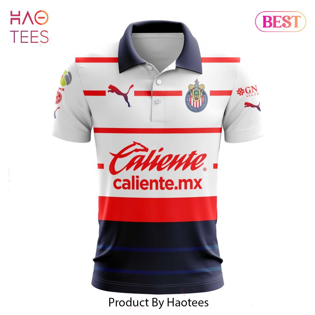 HOT TREND LIGA MX Chivas Guadalajara 2023 ? 2024 Away Polo