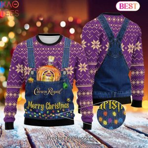 HOT TREND Merry Christmas Crown Royal Ugly Sweater