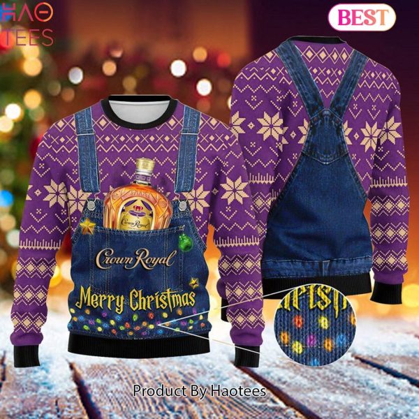 HOT TREND Merry Christmas Crown Royal Ugly Sweater