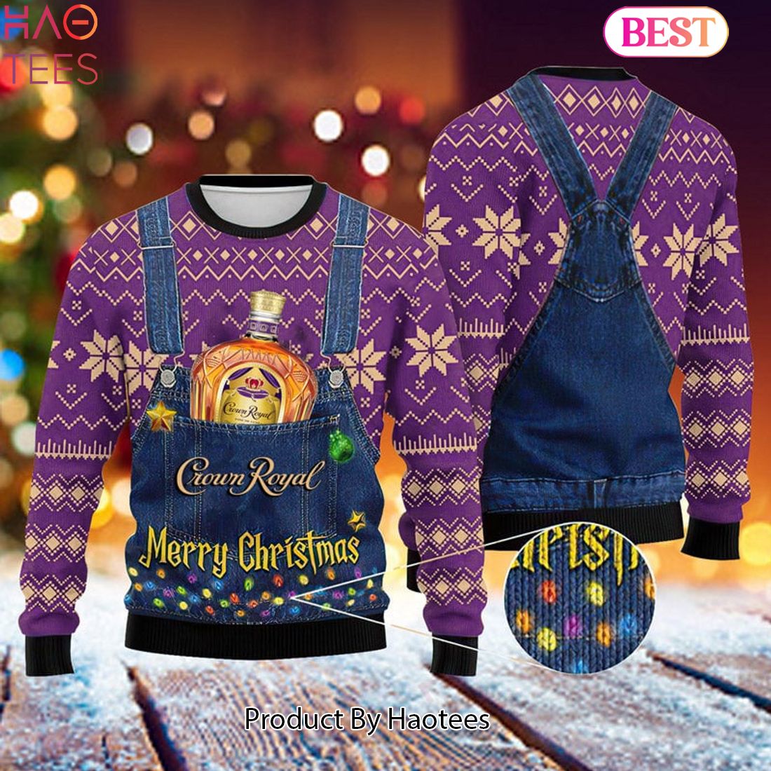 HOT TREND Merry Christmas Crown Royal Ugly Sweater HOT TREND Merry Christmas Crown Royal Ugly Sweater