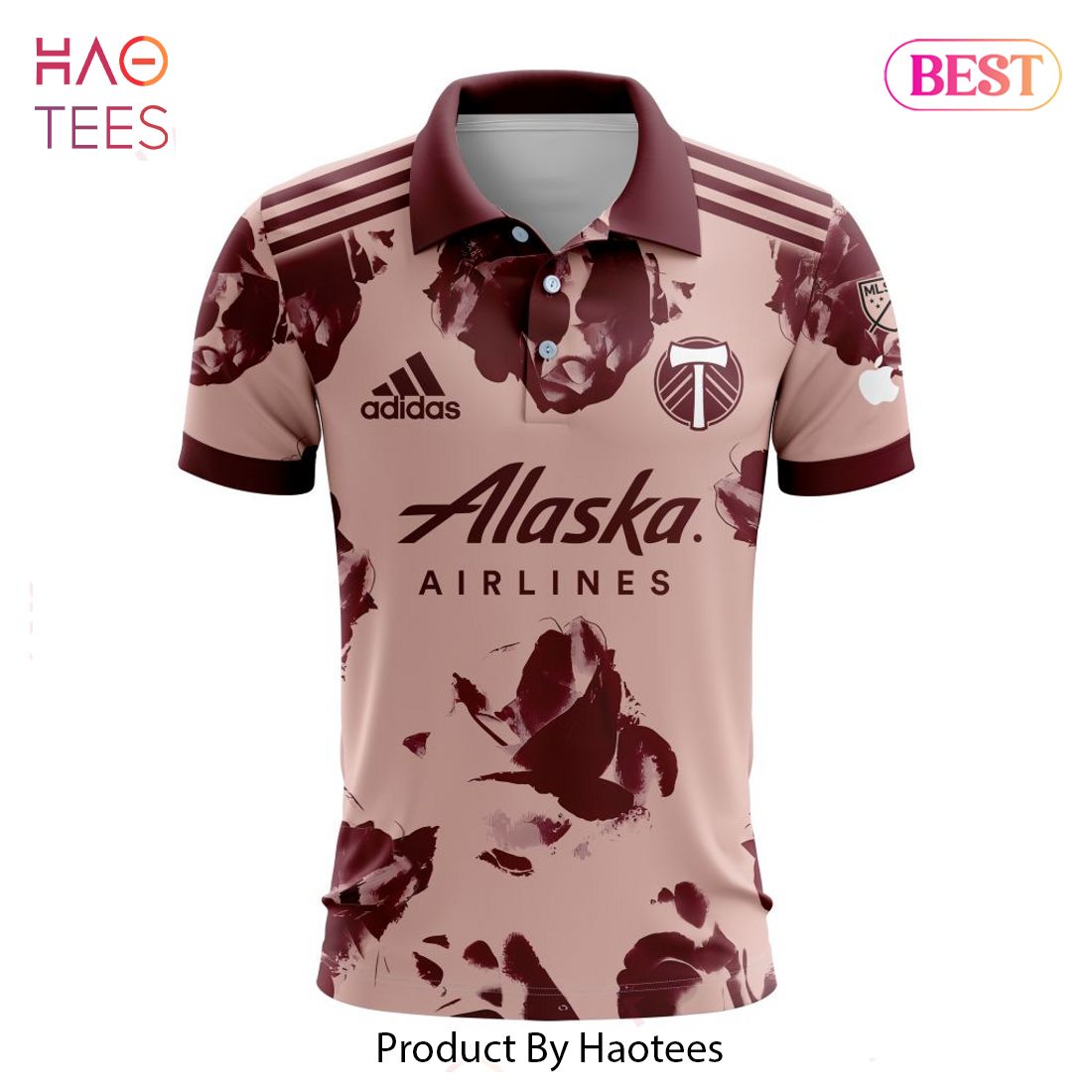 HOT TREND MLS Portland Timbers 2023 Away Heritage Rose Custom Polo