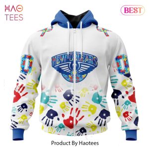 HOT TREND NBA New Orlean Pelicans Special Autism Awareness Design ST2303 Hoodie