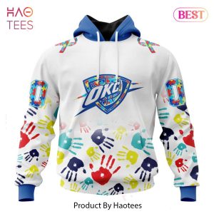 HOT TREND NBA Oklahoma City Thunder Special Autism Awareness Design ST2303 Hoodie