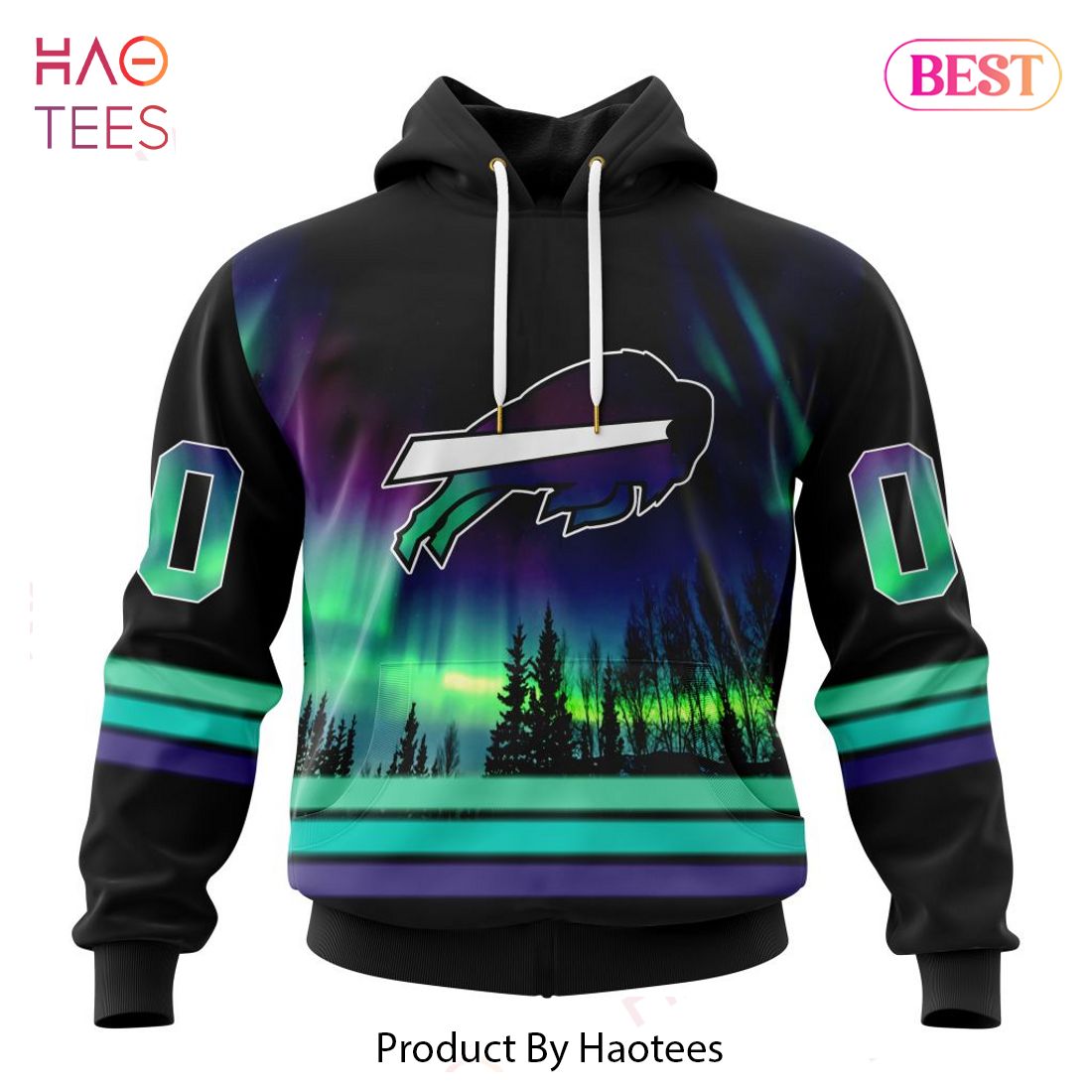 HOT TREND NFL Buffalo Bills Special Design With Northern Lights Hoodie