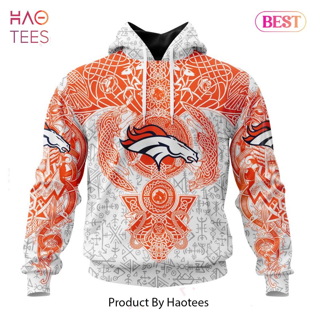 Denver Broncos Custom Name & Number Camo Hoodies Full Over Print