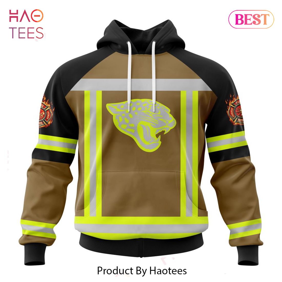 HOT TREND NFL Jacksonville Jaguars Special Firefighter Uniform Design Hoodie HOT TREND NFL Jacksonville Jaguars Special Firefighter Uniform Design Hoodie