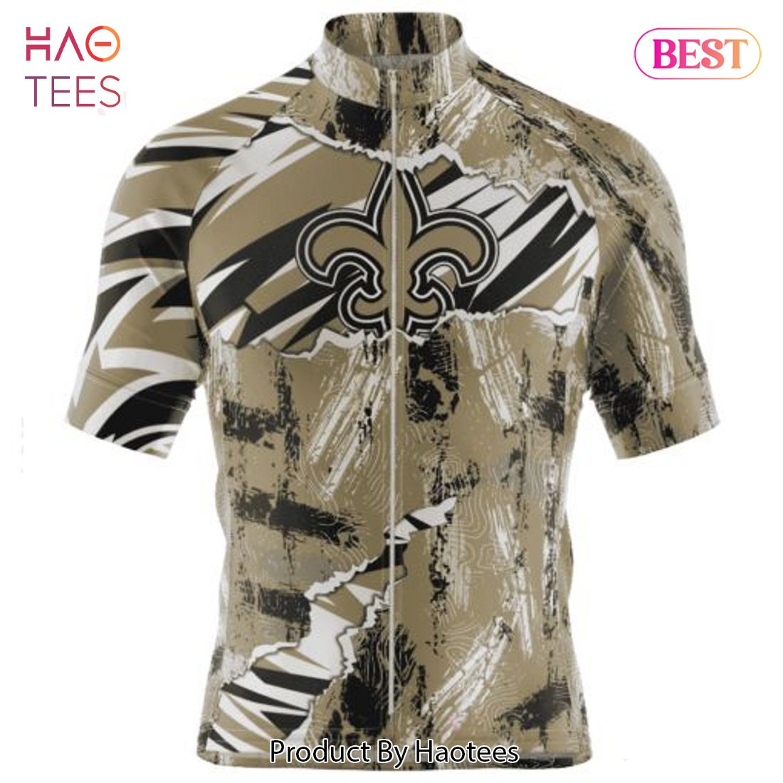 BEST NFL New Orleans Saints Special Camo Design Cycling Jersey Hoodie