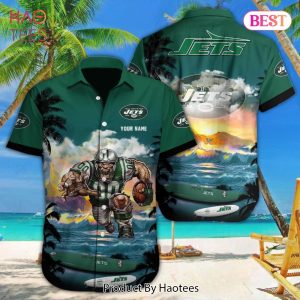 HOT TREND NFL New York Jets Special Hawaiian Design Button Shirt Hoodie