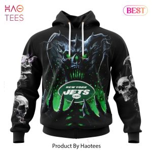 HOT TREND NFL New York Jets Special Skull Art Design Hoodie
