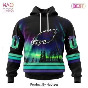 HOT TREND NFL Philadelphia Eagles Special Design With Northern Lights Hoodie