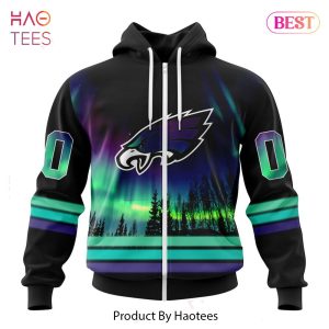 HOT TREND NFL Philadelphia Eagles Special Design With Northern Lights Hoodie