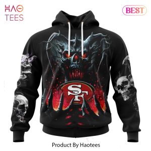 HOT TREND NFL San Francisco 49ers Special Skull Art Design Hoodie