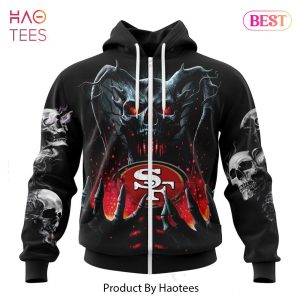 HOT TREND NFL San Francisco 49ers Special Skull Art Design Hoodie