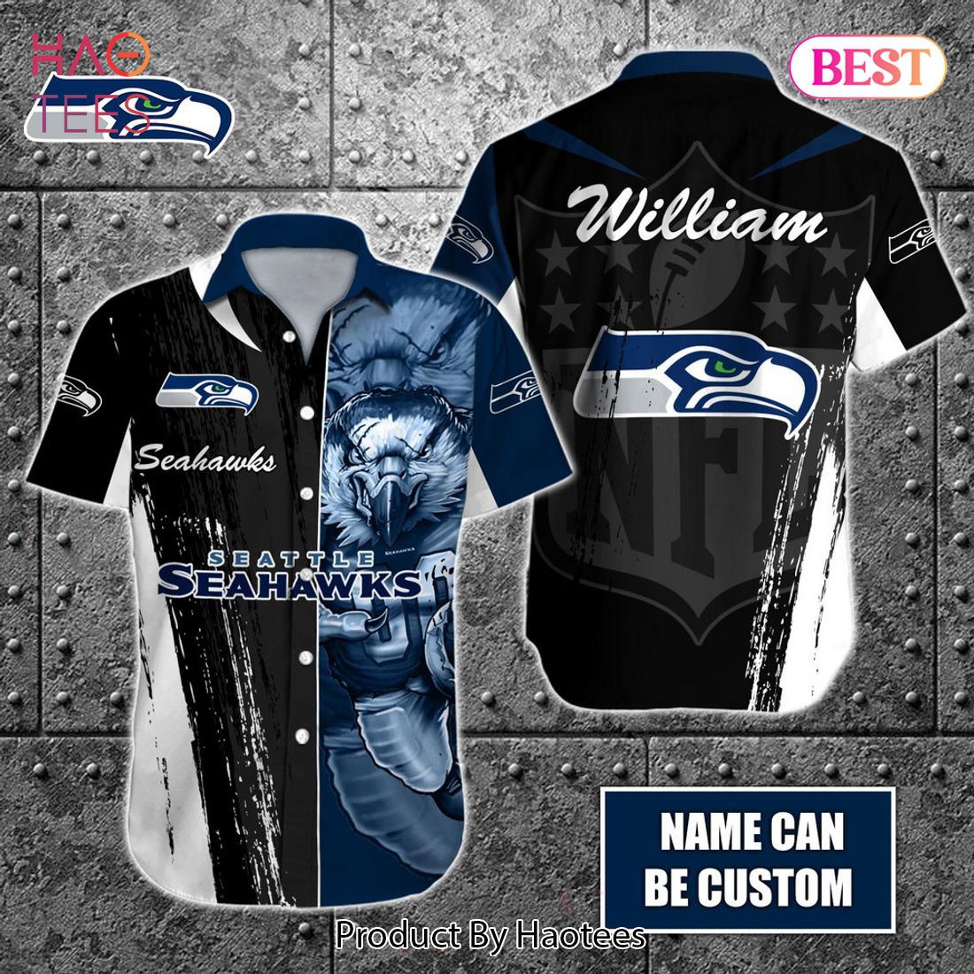 HOT TREND NFL Seattle Seahawks Special Hawaiian Design Button Shirt Hoodie