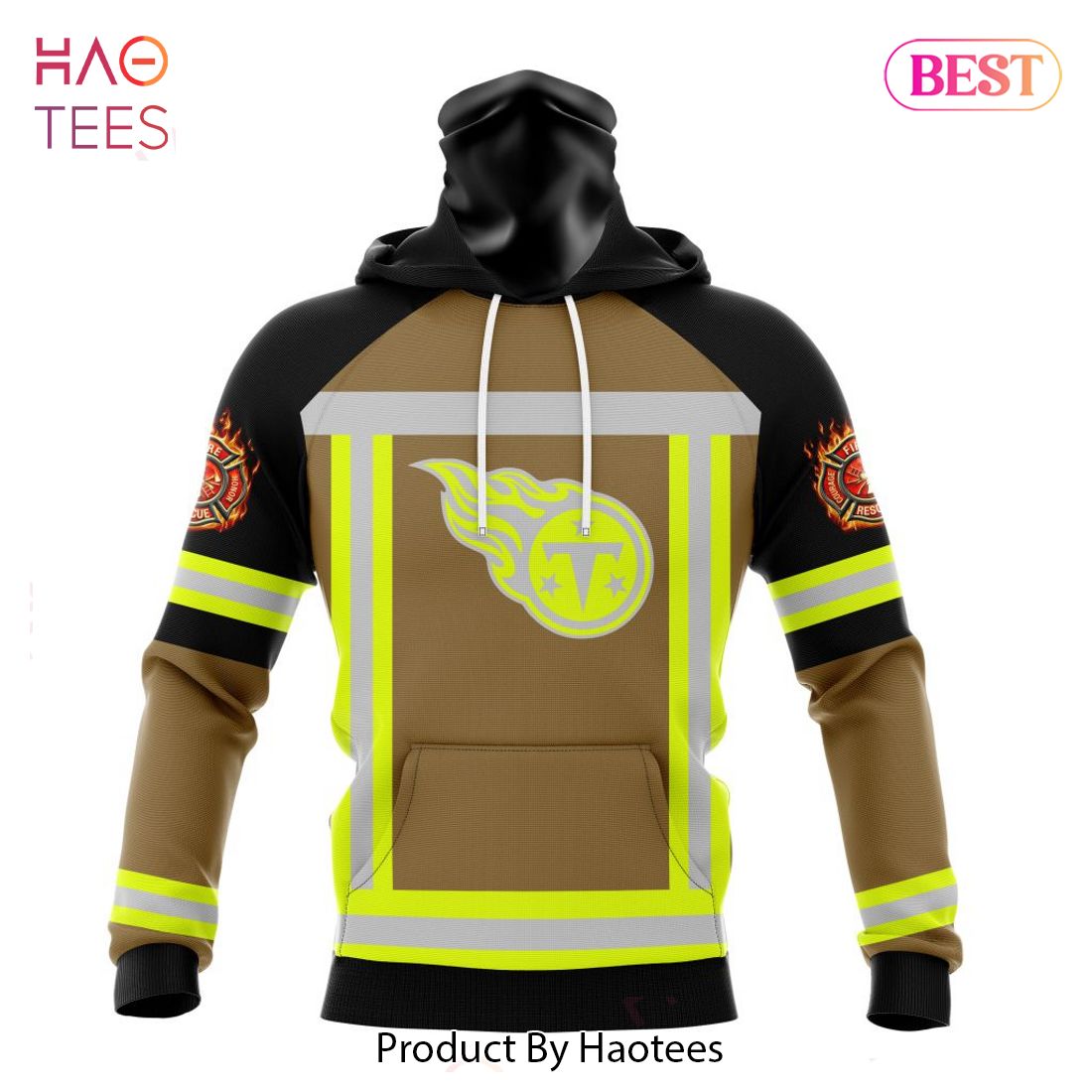 HOT TREND NFL Tennessee Titans Special Firefighter Uniform Design Hoodie HOT TREND NFL Tennessee Titans Special Firefighter Uniform Design Hoodie