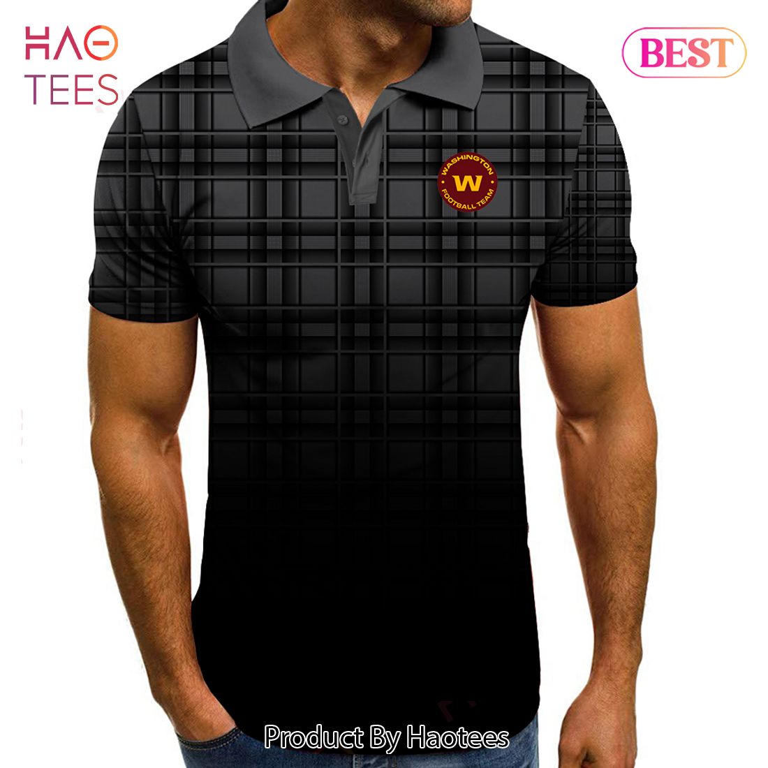 HOT TREND NFL Washington Commanders Polo Tartan Gradient Polo Shirt HOT TREND NFL Washington Commanders Polo Tartan Gradient Polo Shirt
