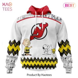 HOT TREND NHL New Jersey Devils Special Peanuts Design Jeysey