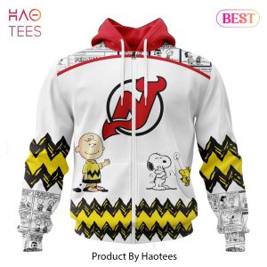 HOT TREND NHL New Jersey Devils Special Peanuts Design Jeysey