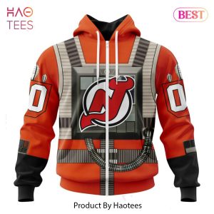 HOT TREND NHL New Jersey Devils Star Wars Rebel Pilot Design  Jeysey
