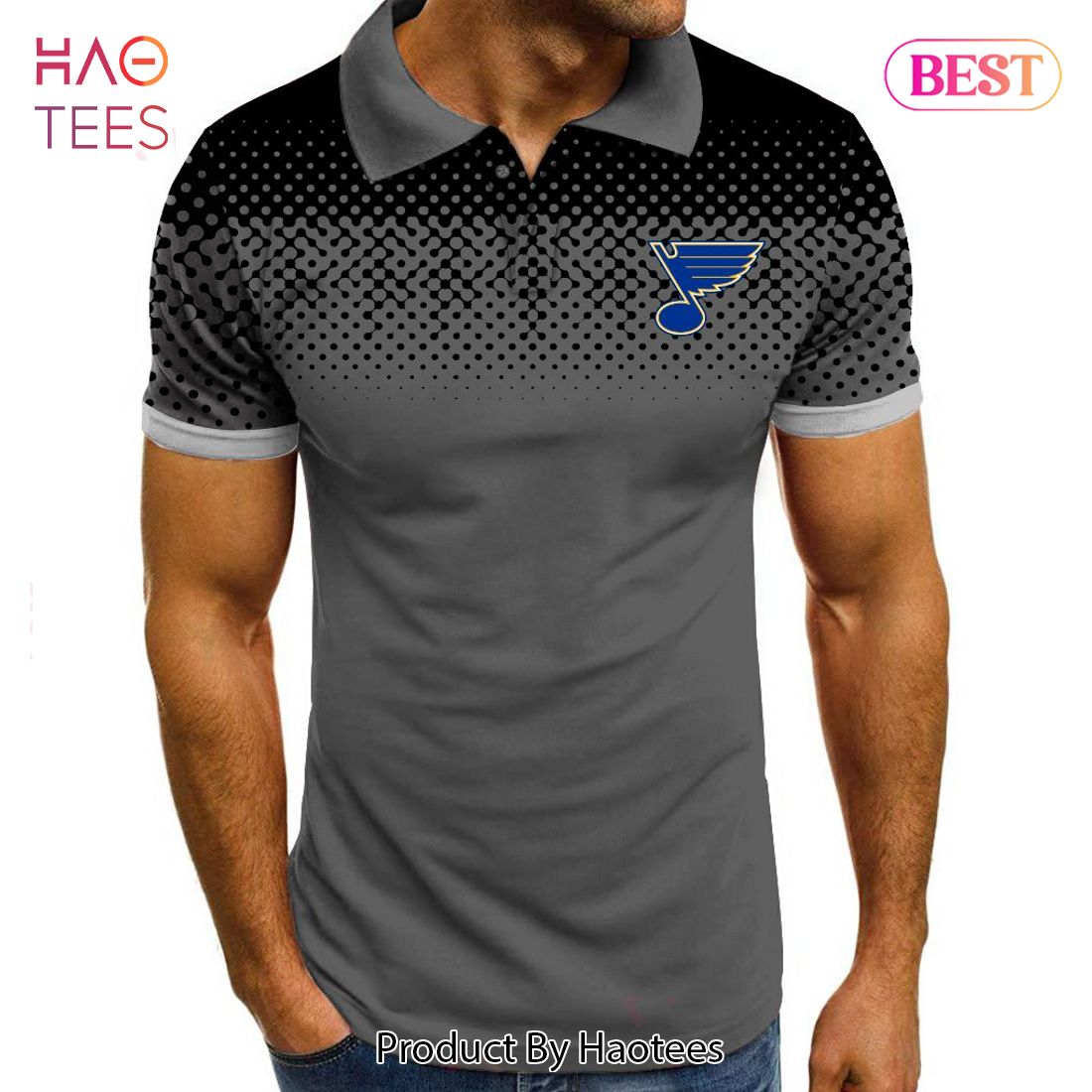 HOT TREND NHL St. Louis Blues Special Multi Color Polo HOT TREND NHL St. Louis Blues Special Multi Color Polo