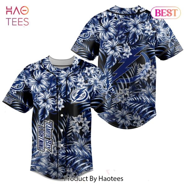 HOT TREND NHL Tampa Bay Lightning Special Hawaiian Design Baseball Jersey Jeysey