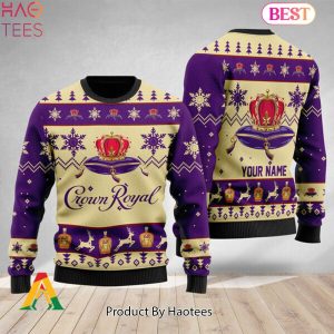 HOT TREND Personalized Crown Royal Christmas Ugly Sweater