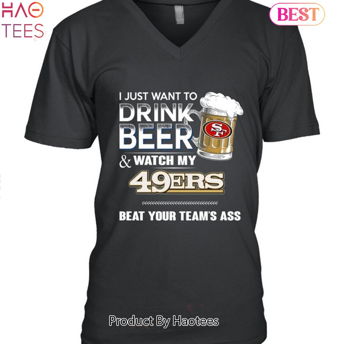 SF Football Niners Make Me Drink Funny Football Fan Shirt for Men