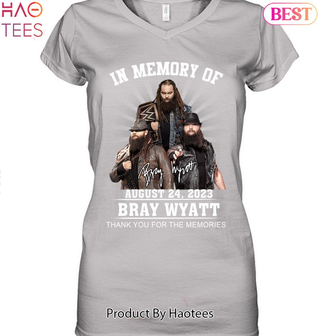 In Memory Of Bray Wyatt August - 24 2023 Thank You For The Memories Unisex T-Shirt In Memory Of Bray Wyatt August - 24 2023 Thank You For The Memories Unisex T-Shirt